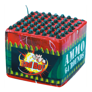 Cut Price Fireworks Leicester Bad Boy Ammo 64 Rounds Barrage